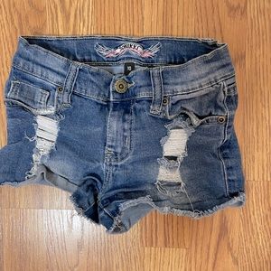 Denim shorts